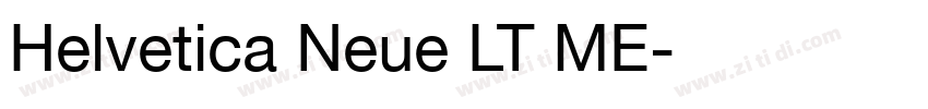 Helvetica Neue LT ME字体转换